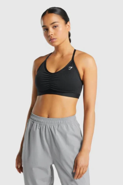 RUCHED SPORTS BRA